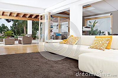 Home Interior with Carpet