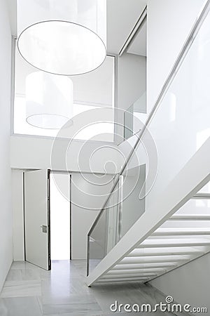 Home interior stair white architecture lobby