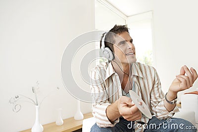 Home Tech Man with Headphones