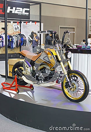 Honda Motorcycles on display.