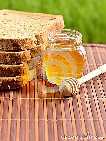 Honey with bread