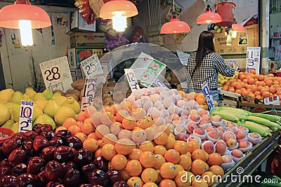 Hong Kong fresh food market
