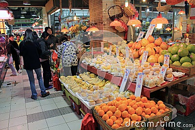 Hong Kong fresh food market