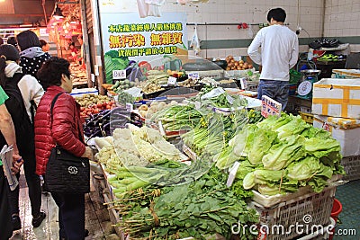 Hong Kong fresh food market