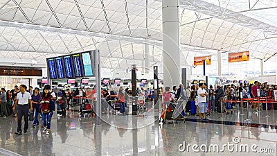 Hong kong international airport check in counters