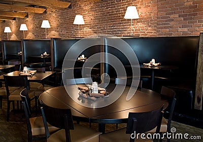 Horizontal restaurant interior
