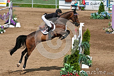 Horse Rider at the Bromont jumping competition