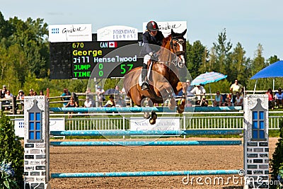 Horse Rider at the Bromont jumping competition