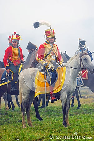 Horse riders at Borodino