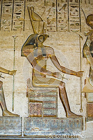 Horus God on Throne