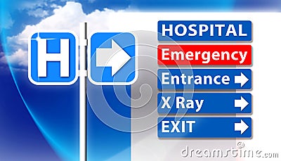 Hospital Emergency Sign