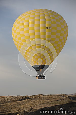 Hot air balloon flight in Cappadocia, Turkey.