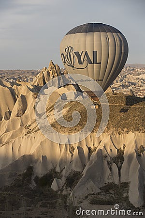 Hot air balloon flight in Cappadocia, Turkey.