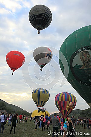 Hot air balloons in Hot Air Balloons Parade