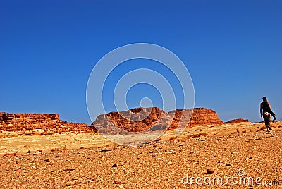 Hot desert in africa