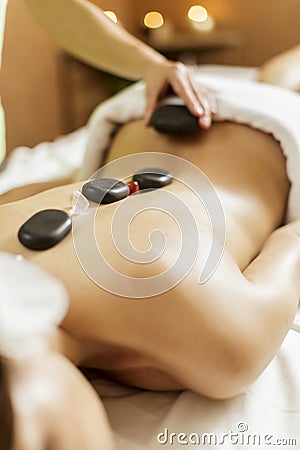 Hot stone massage therapy