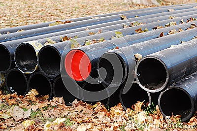 Hot water pipes