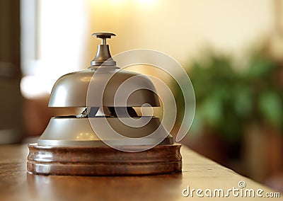 Hotel reception service bell