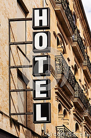 Hotel Sign Vertical