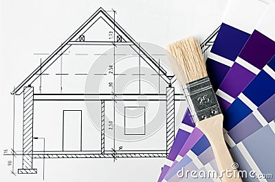 House renovation brush and color
