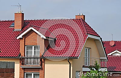 House roof, new roofing