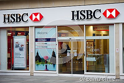 HSBC Bank branch in London