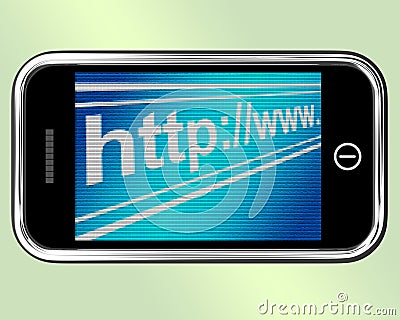 Http Address Shows Online Websites Or Internet