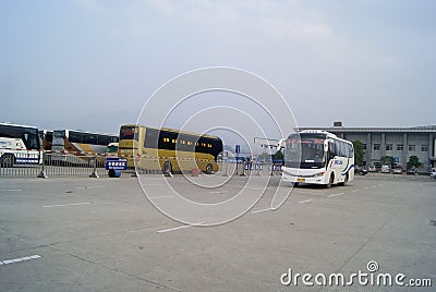 Huaihua, China: bus station