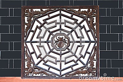 Hubei Enshi City, Temple of Lin Jun spider bat grilles