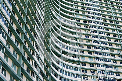 Huge apartment building complex in Havana, Cuba