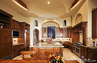 Huge New Mansion Home Kitchen