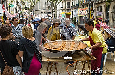 Human chain for the catalan independence