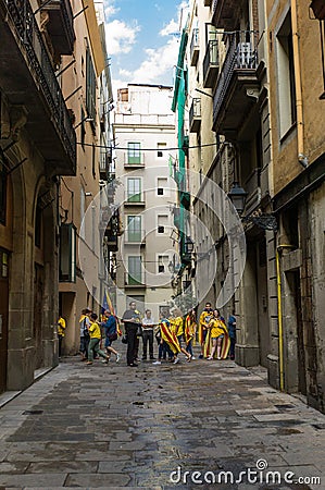 Human chain for the catalan independence