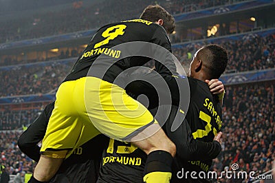 Hummels and team celebrates scored goal