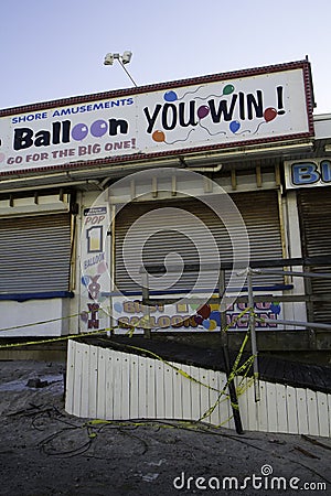 After Hurricane Sandy: Seaside Heights, New Jersey Boardwalk