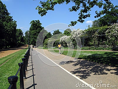 Hyde Park bicycle and jogging path