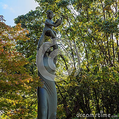 Hymn to life Sculpture in Nagasaki Peace Park