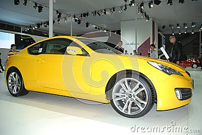 Hyundai yellow car