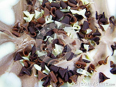 Ice Cream With Chocolote Curls
