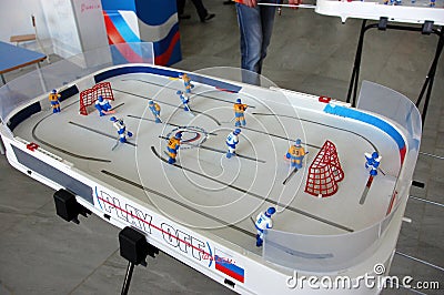 Ice hockey board game