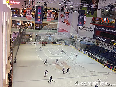 Ice Rink at Dubai Mall in the UAE