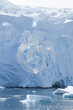 The ice shield of Antarctica.