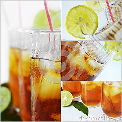 Ice tea collage