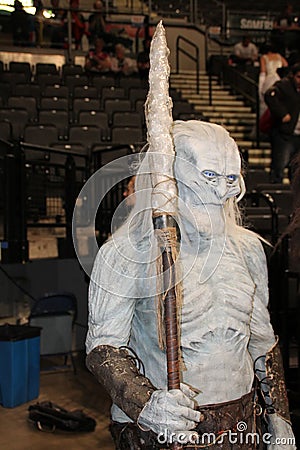 Ice walker cosplayer at the Sheffield Film and Comic Con 2014