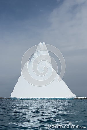 Iceberg in the form of a pyramid.