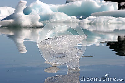 Iceberg from a lake in Iceland