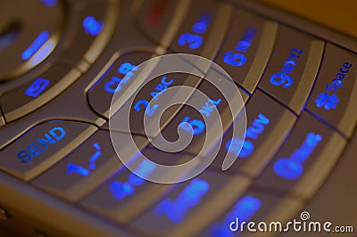 Illuminated Cell Phone Keypad