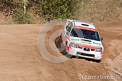 Ilya Hohlov drives a Subaru Impreza