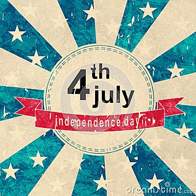 Independence day sticker