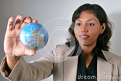 Indian business woman with global vision